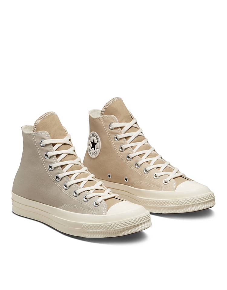 Converse Chuck 70s Hi Tri-Panel sneakers in oat